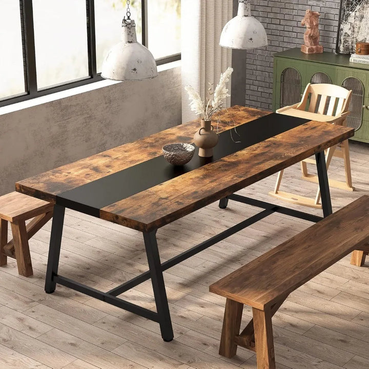 Leopard Elegant Industrial Dining Table