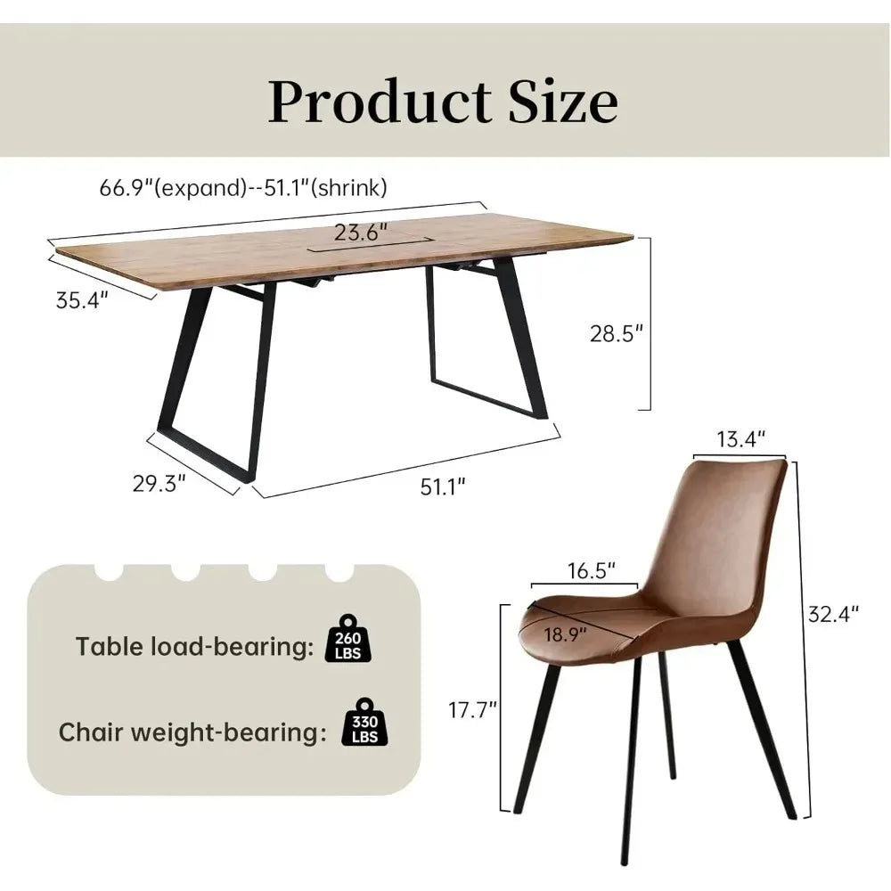 Joshua Expandable MidCentury Modern Table