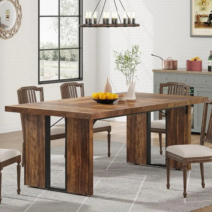 Ella Rustic Farmhouse Dining Table