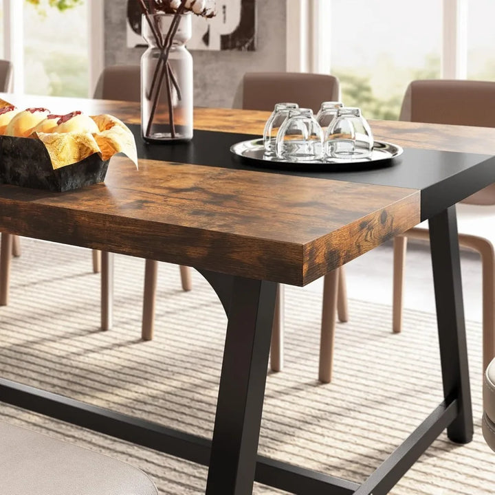 Leopard Elegant Industrial Dining Table